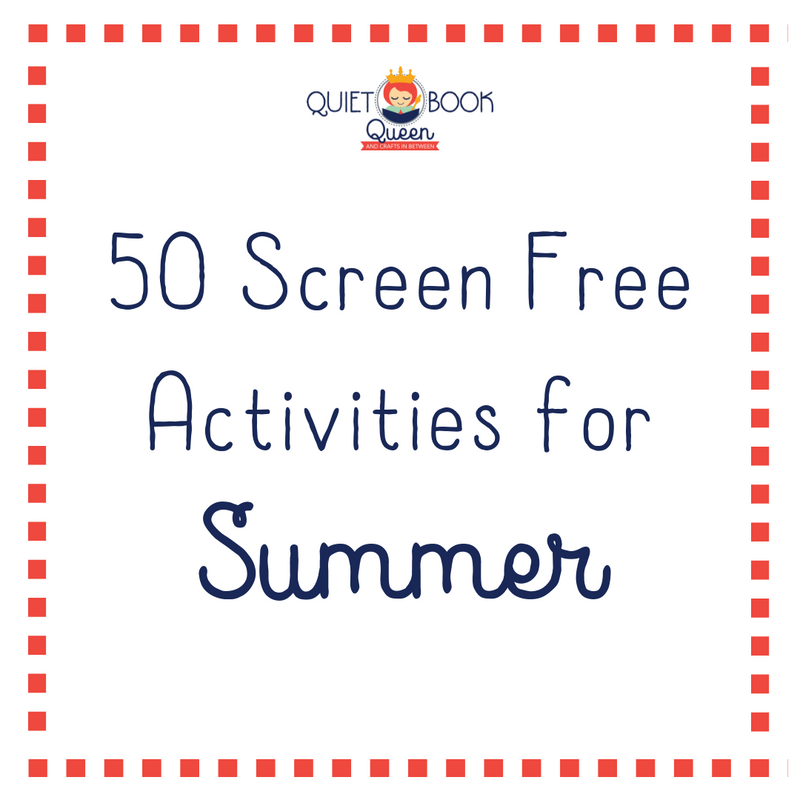 Get this list of 50 screen free activities for summer. Toddlers and preschoolers don't need technology to entertain themselves.