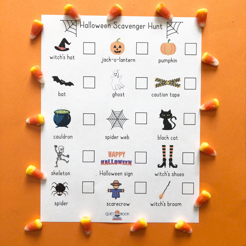 Halloween Scavenger Hunt Printable