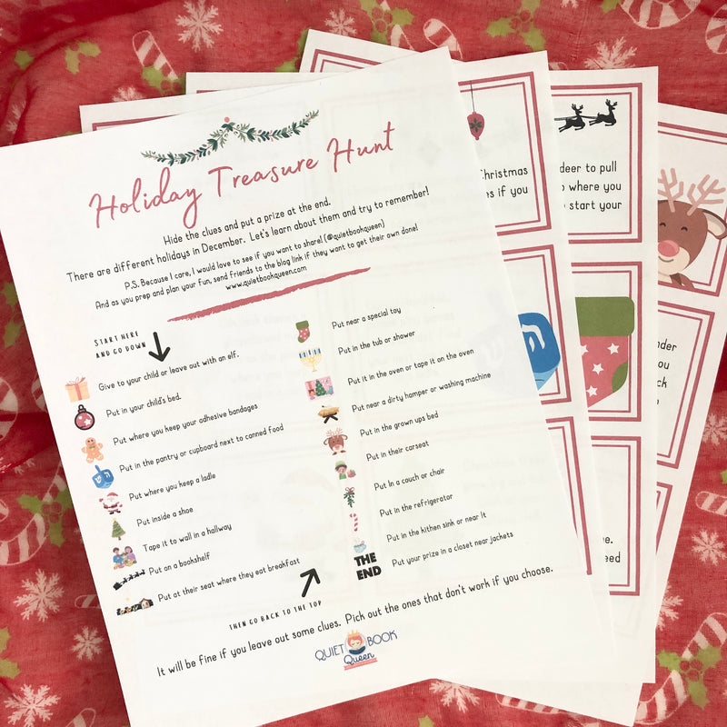Holiday Treasure Hunt Clues