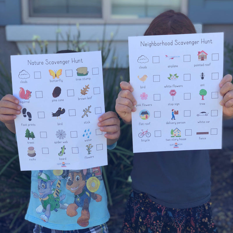 Neighborhood and Nature Scavenger Hunts