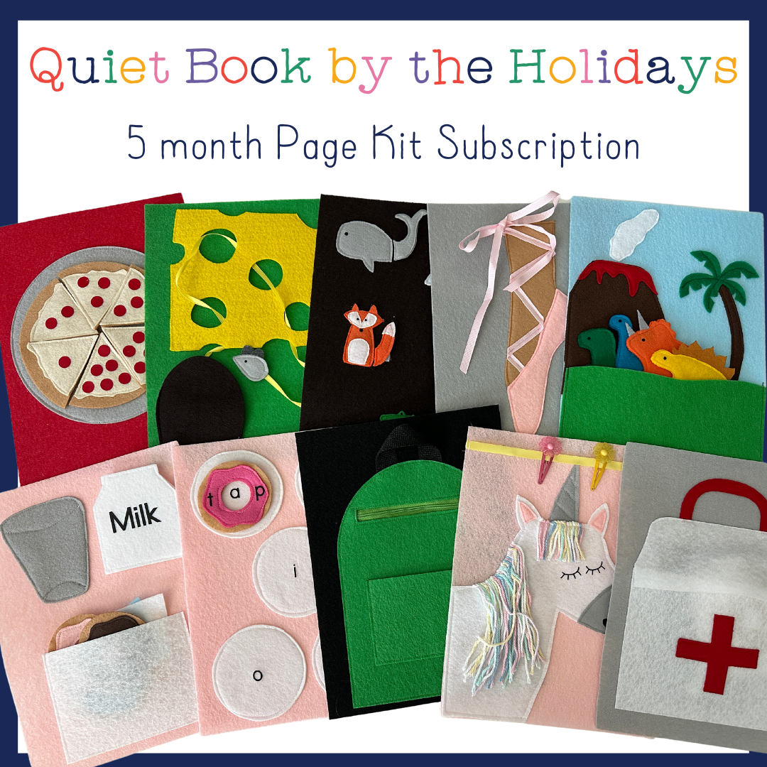 Quiet Book by the Holidays Page Kit Subscription