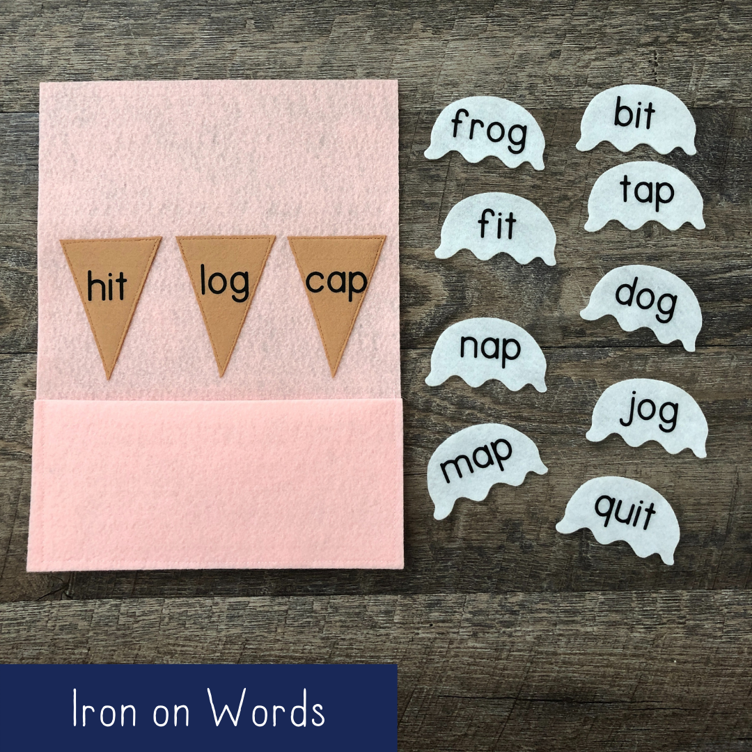 Ice Cream Rhymes - Iron On Words