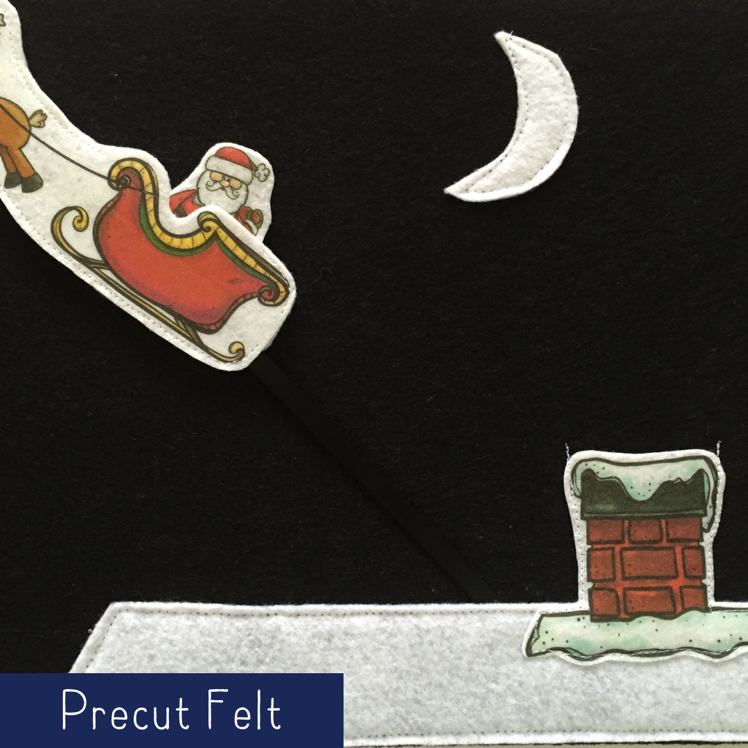 Santa's Sliding Sleigh - Precut Felt