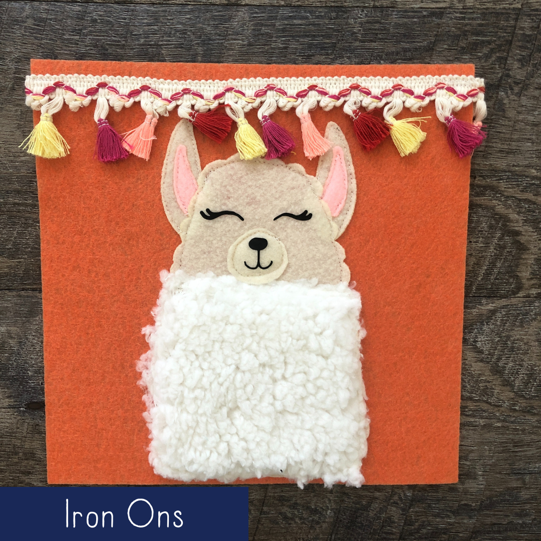 Texture Llama - Iron Ons