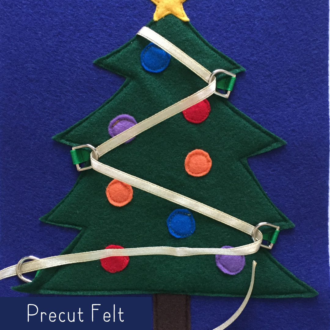 Christmas Tree Lacing - Precut Felt