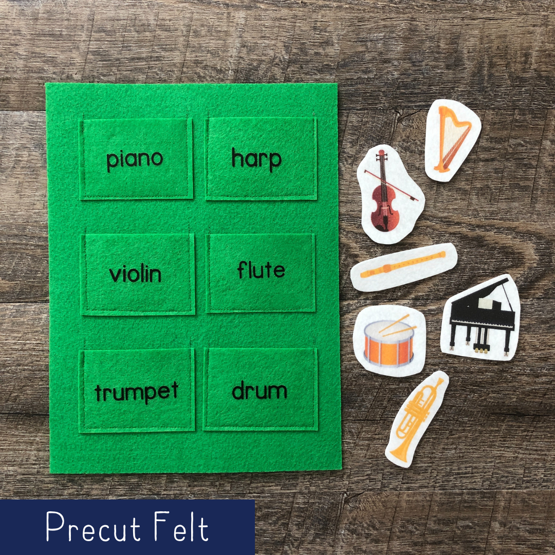 Instruments of the Orchestra - Precut Felt