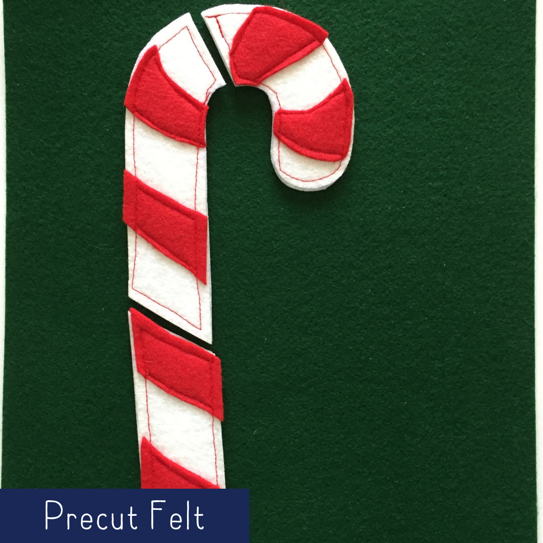 Candy Cane Puzzle - Precut Felt