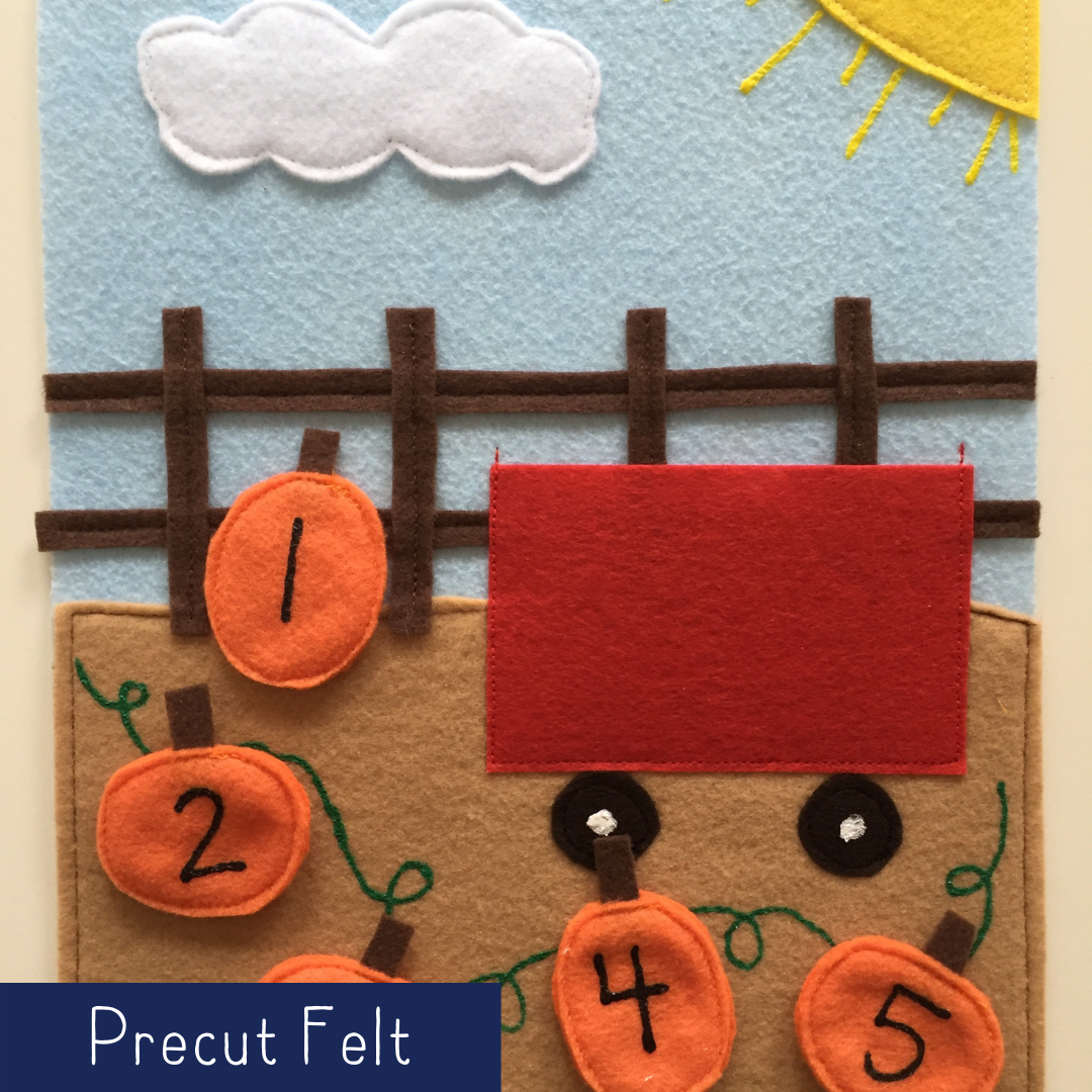 Pumpkin Patch Counting - Precut Felt