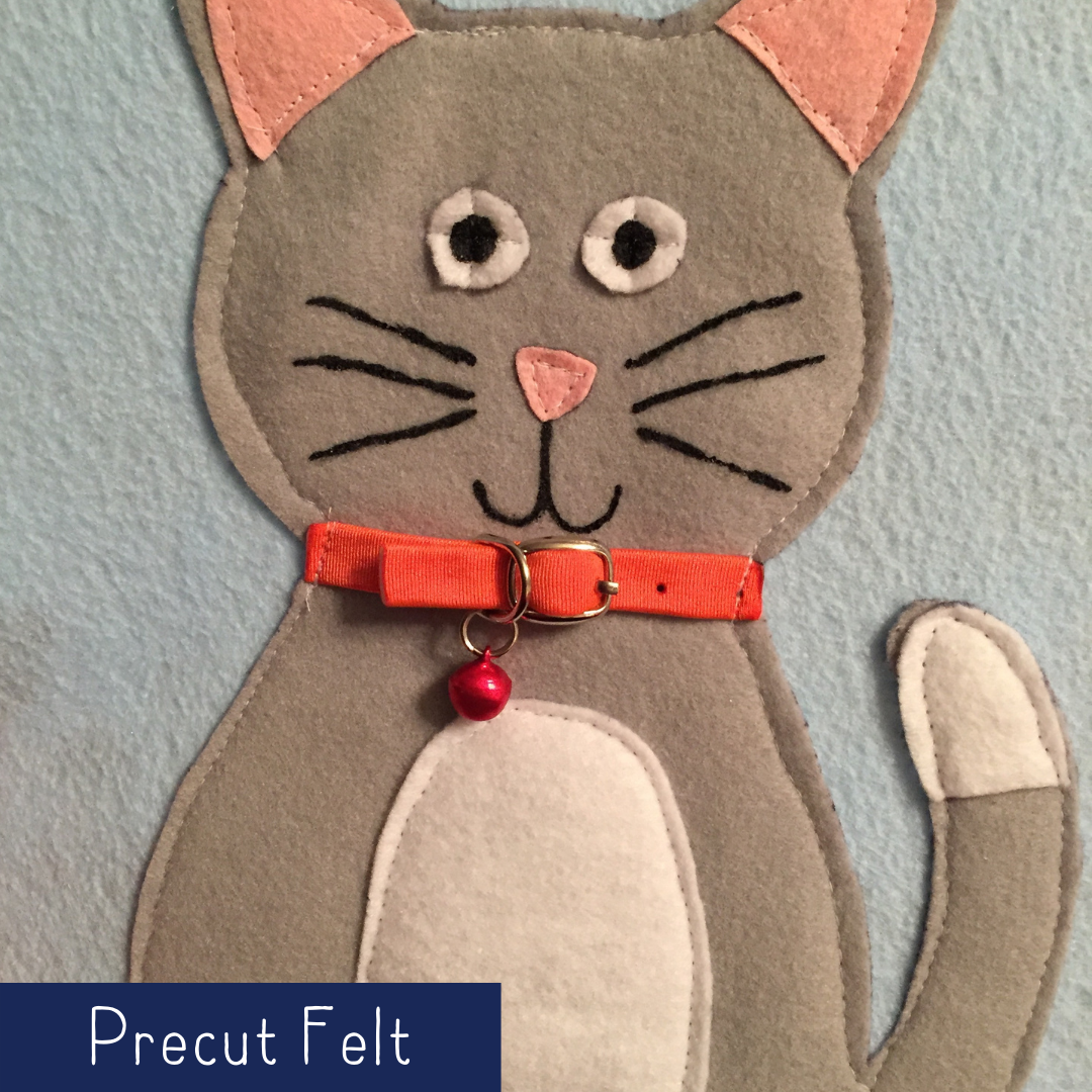 Cat with Collar - Precut Felt