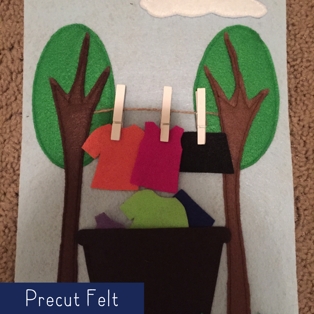 Hanging Laundry - Precut Felt