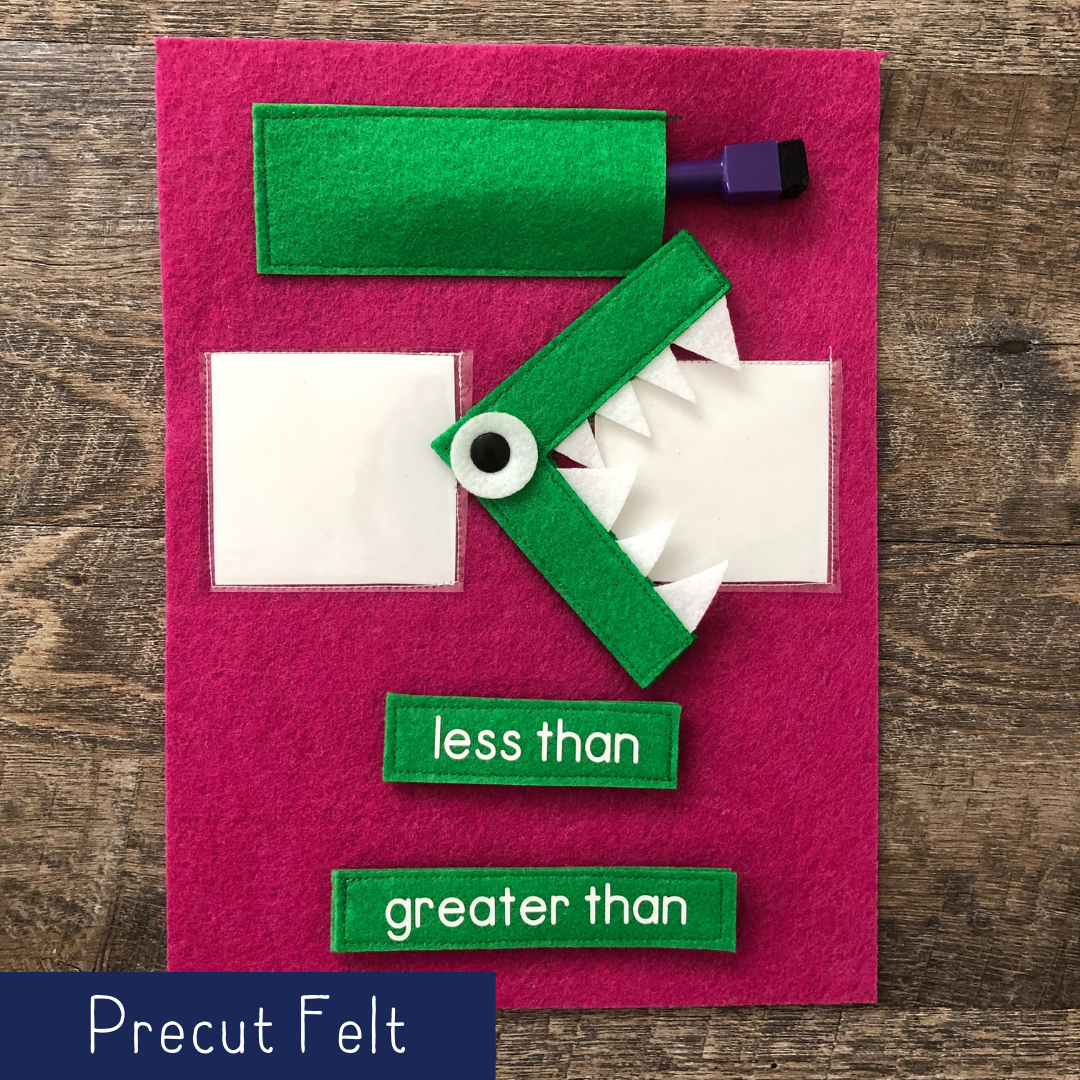 Greater Than or Less Than - Precut Felt