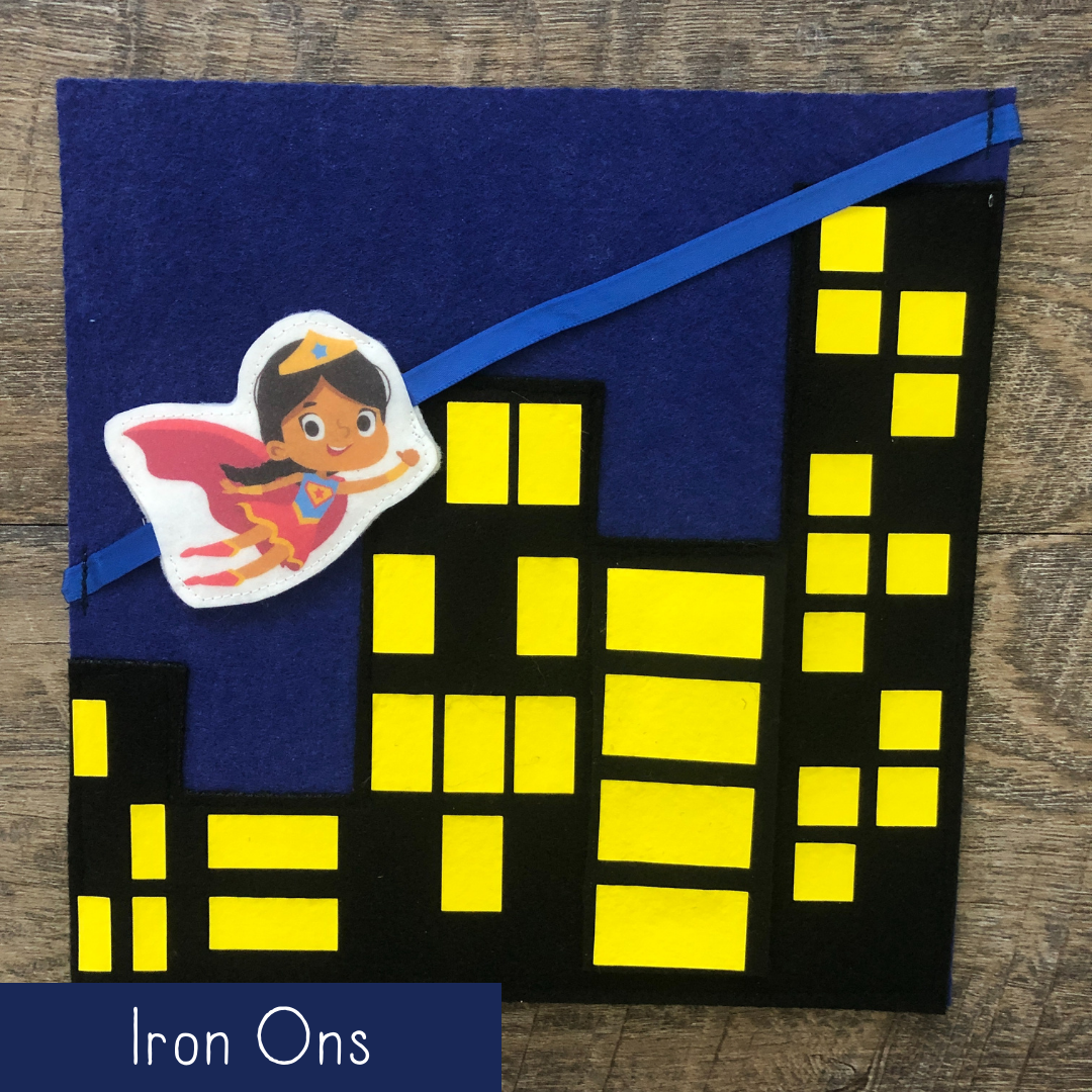 Sliding Superhero - Iron Ons