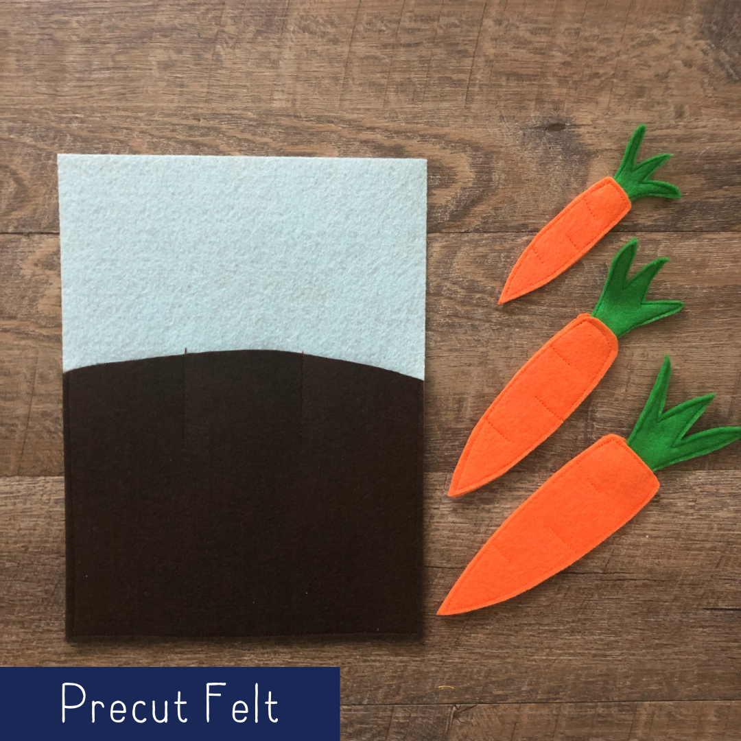 Carrots in the Garden - Precut Felt