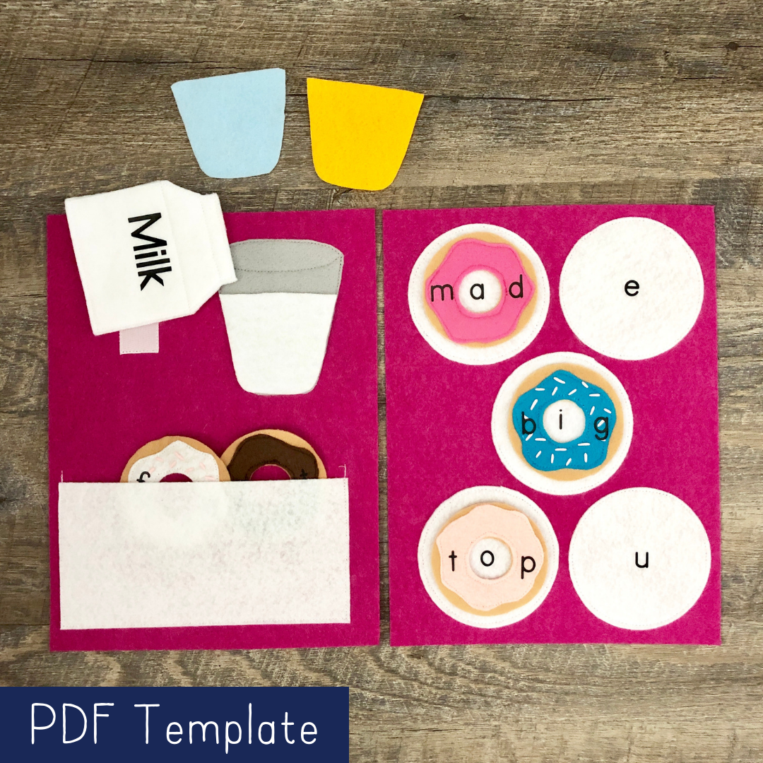 Donuts and Milk Template