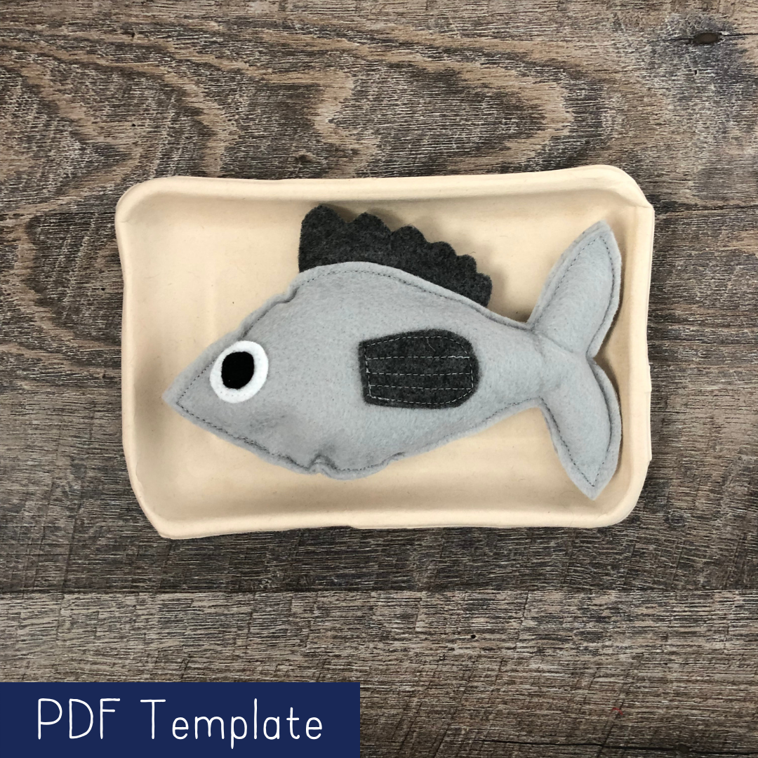 Fish Felt Food Template and Instructions