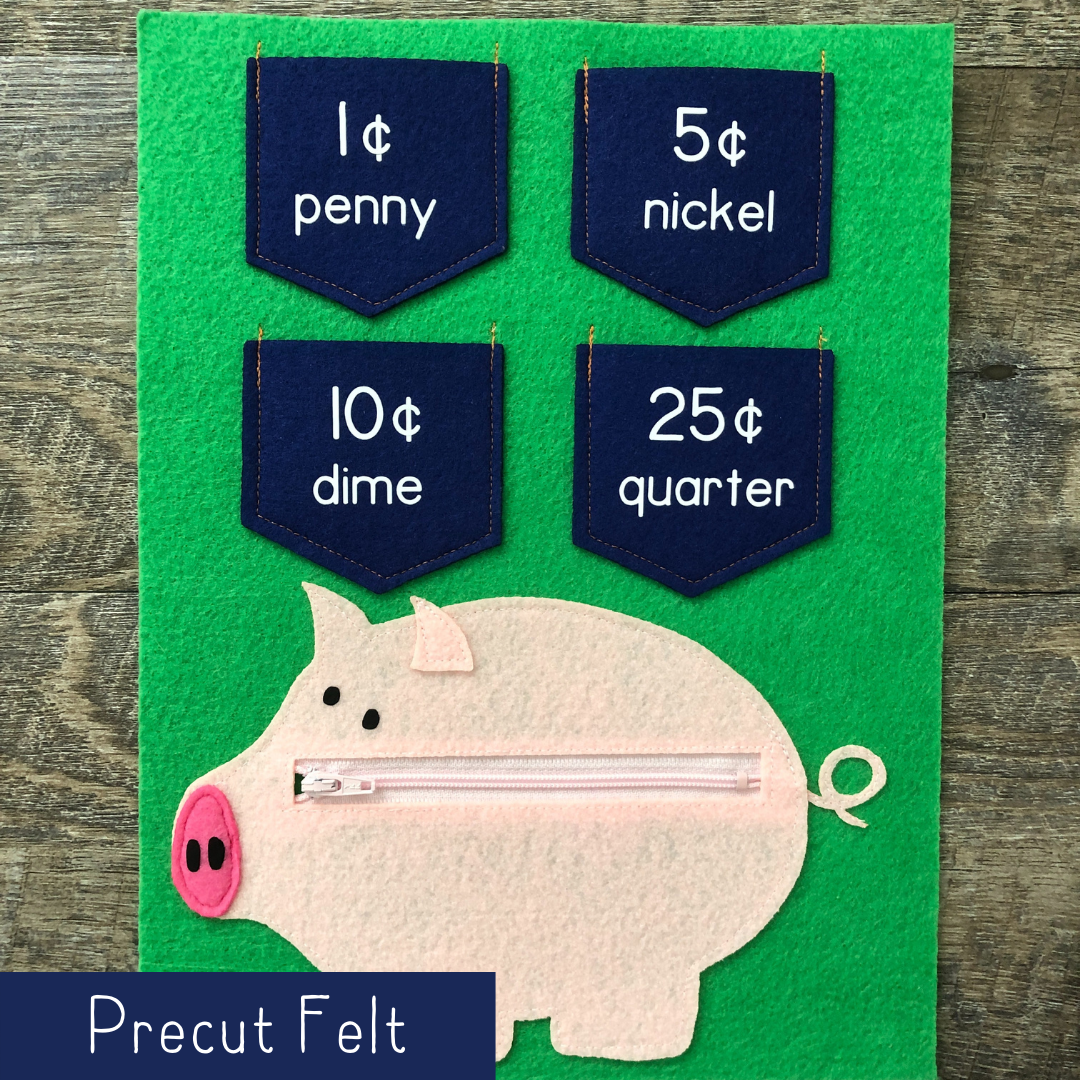 Sorting Coins - Precut Felt