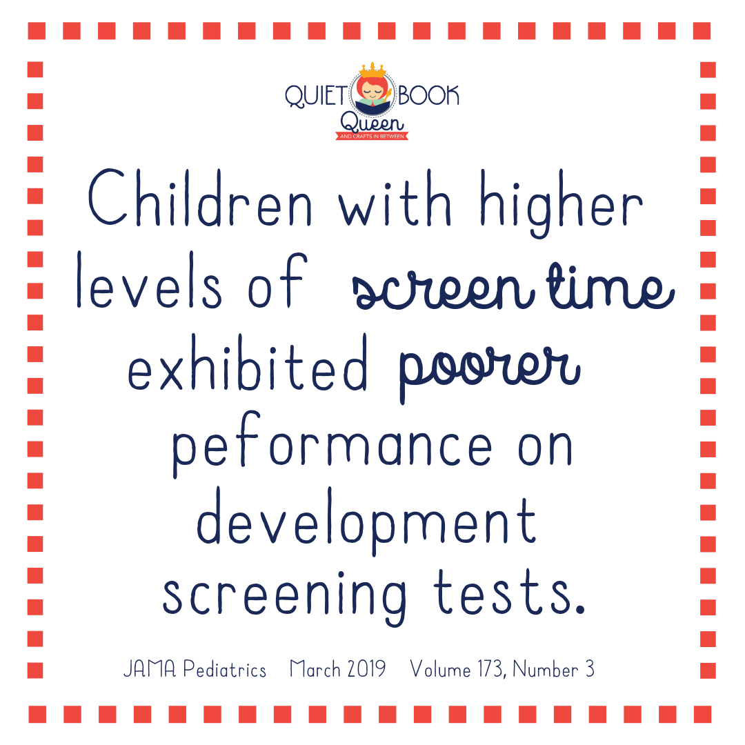New Study Links High Levels of Screen Time to Poorer Performance on Development Screening Tests