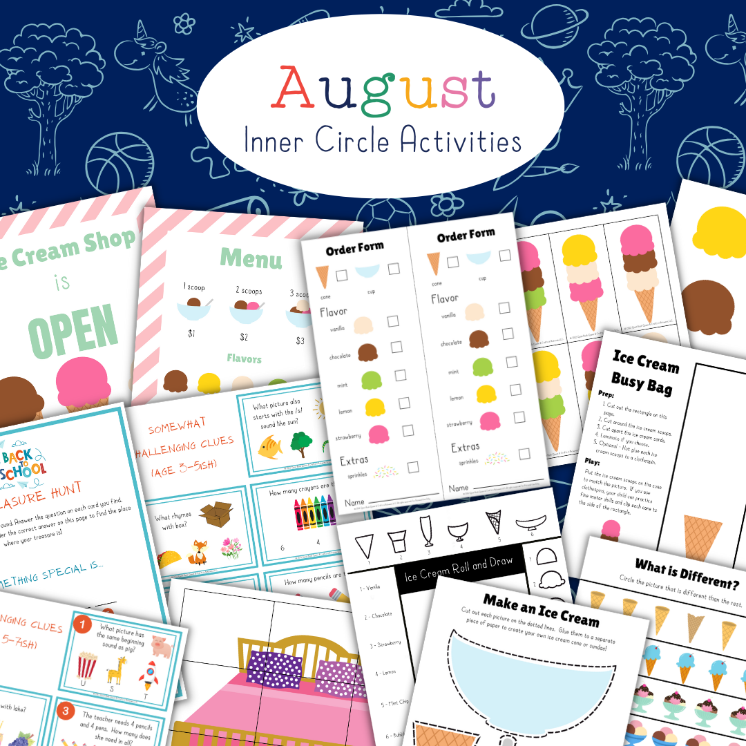 August 2025 Screen-Free Printable Bundle