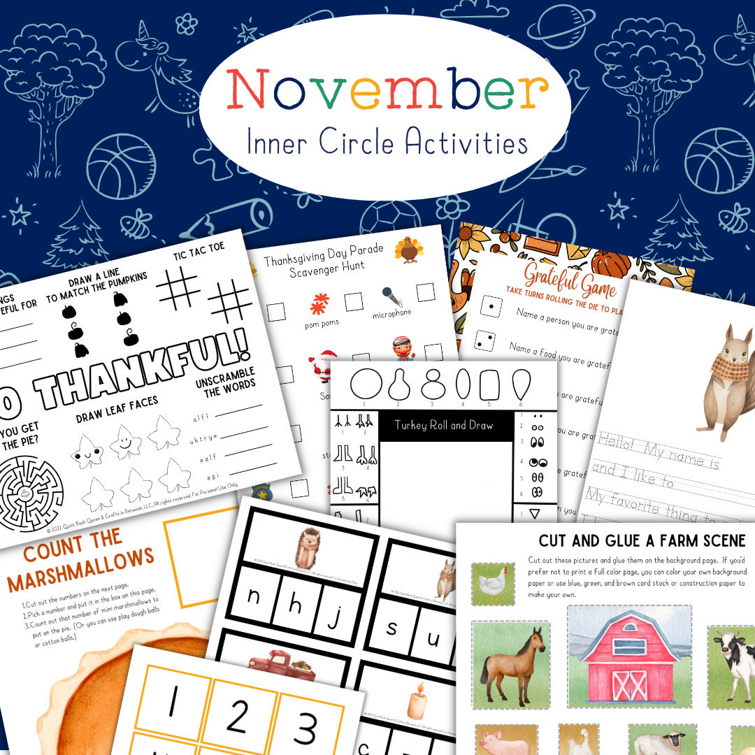 November 2025 Screen-Free Printable Bundle