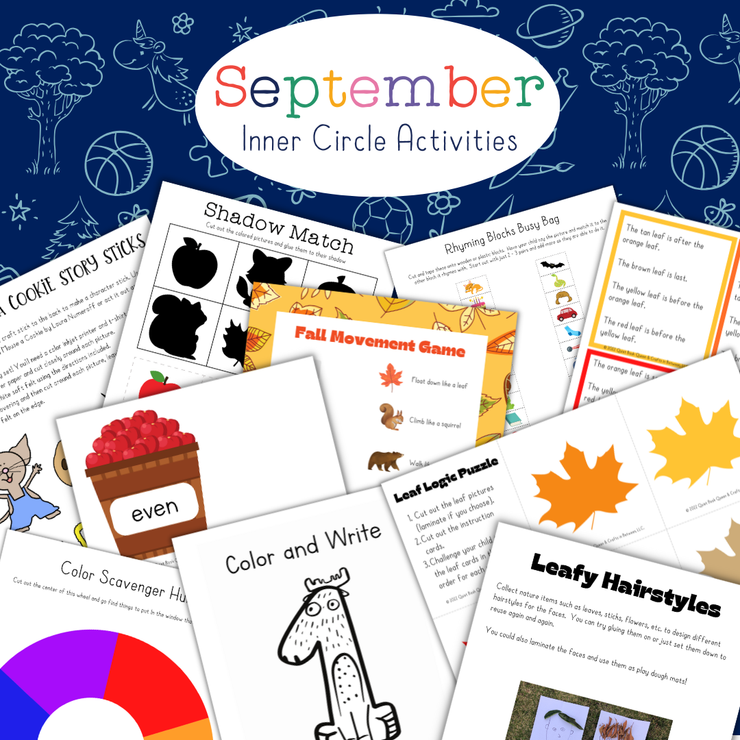 September 2025 Screen-Free Printable Bundle