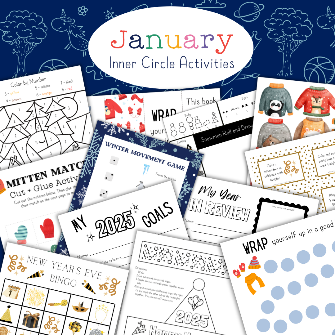 January 2025 Screen-Free Printable Bundle