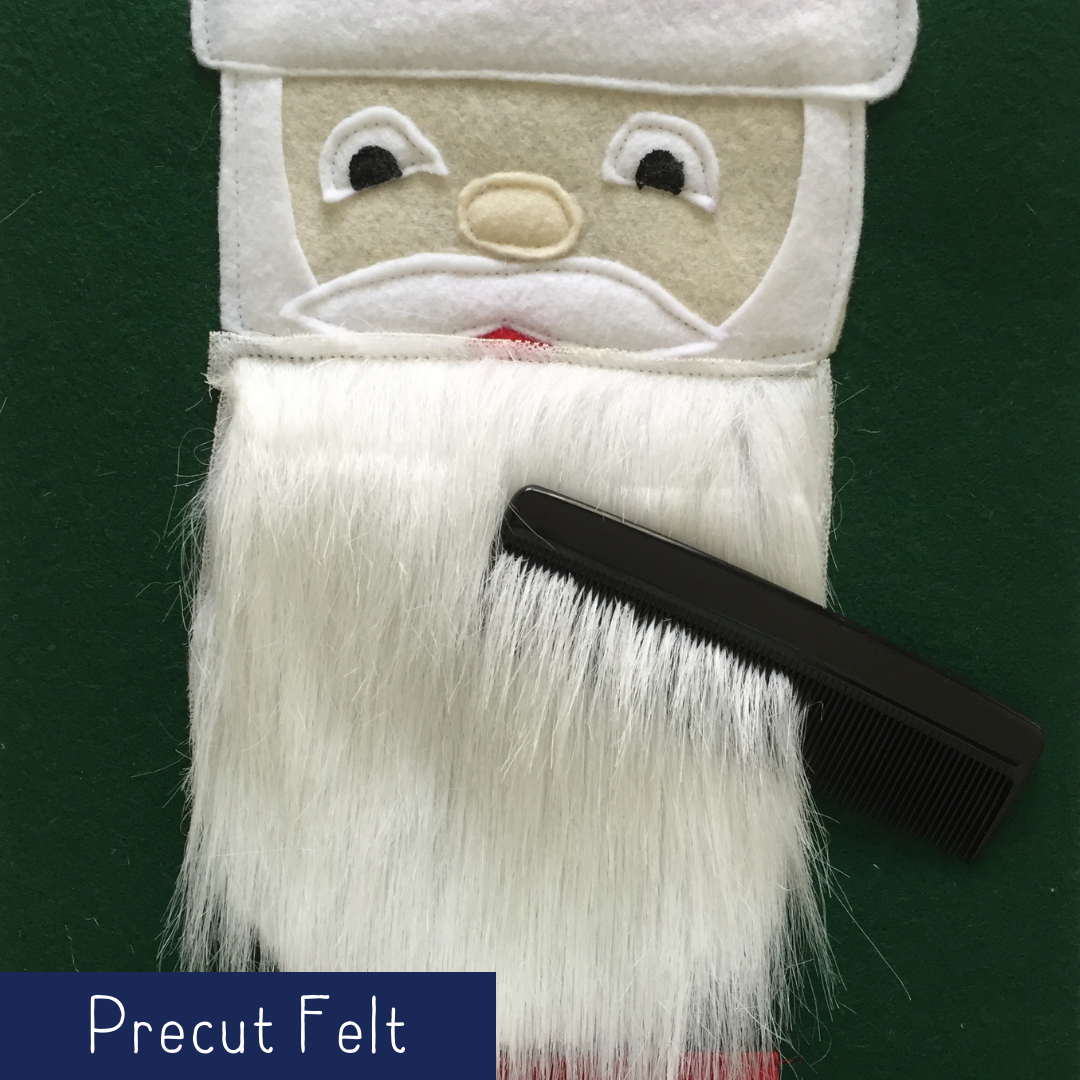 Comb Santa's Beard - Precut Felt