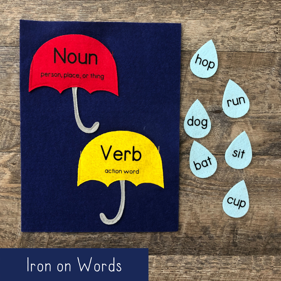 Nouns and Verbs - Iron On Words