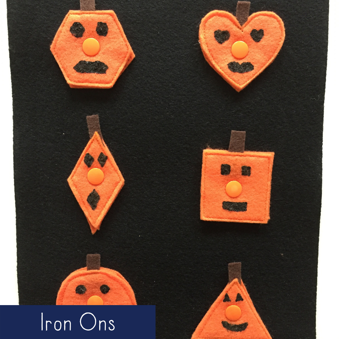 Pumpkin Shapes Matching - Iron Ons