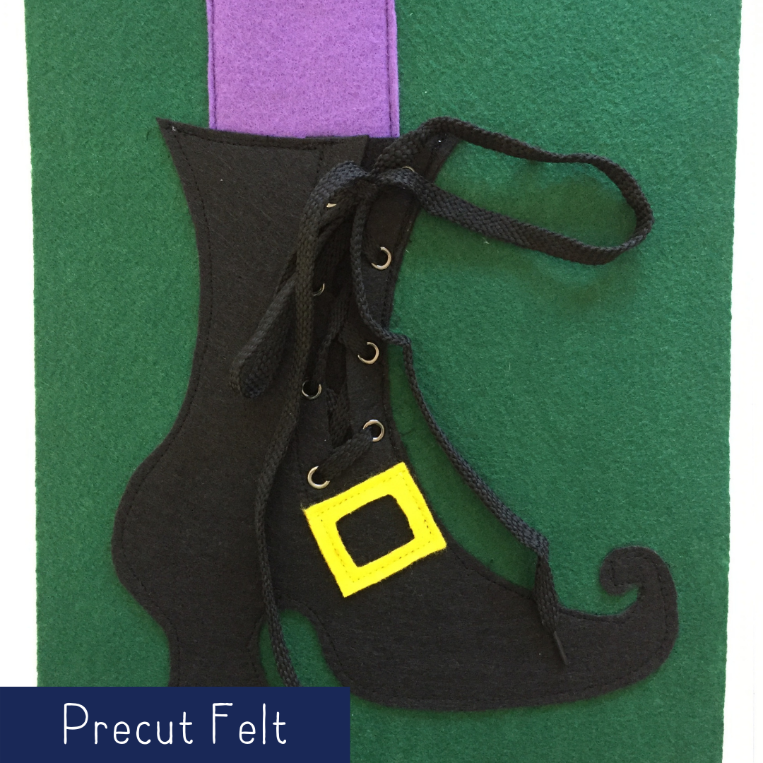 Tie Witch's Shoe - Precut Felt