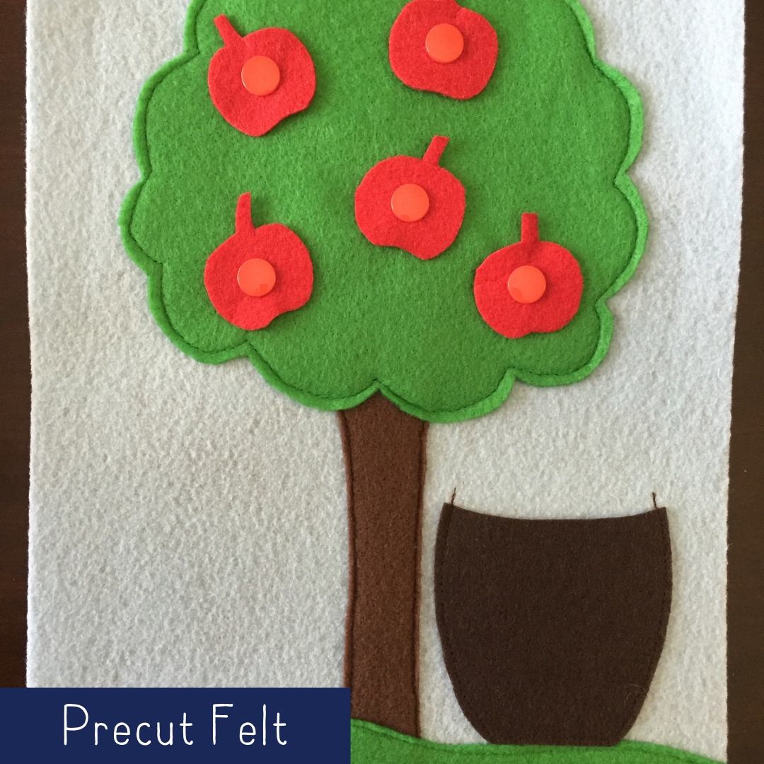 Apple Tree with Snaps - Precut Felt