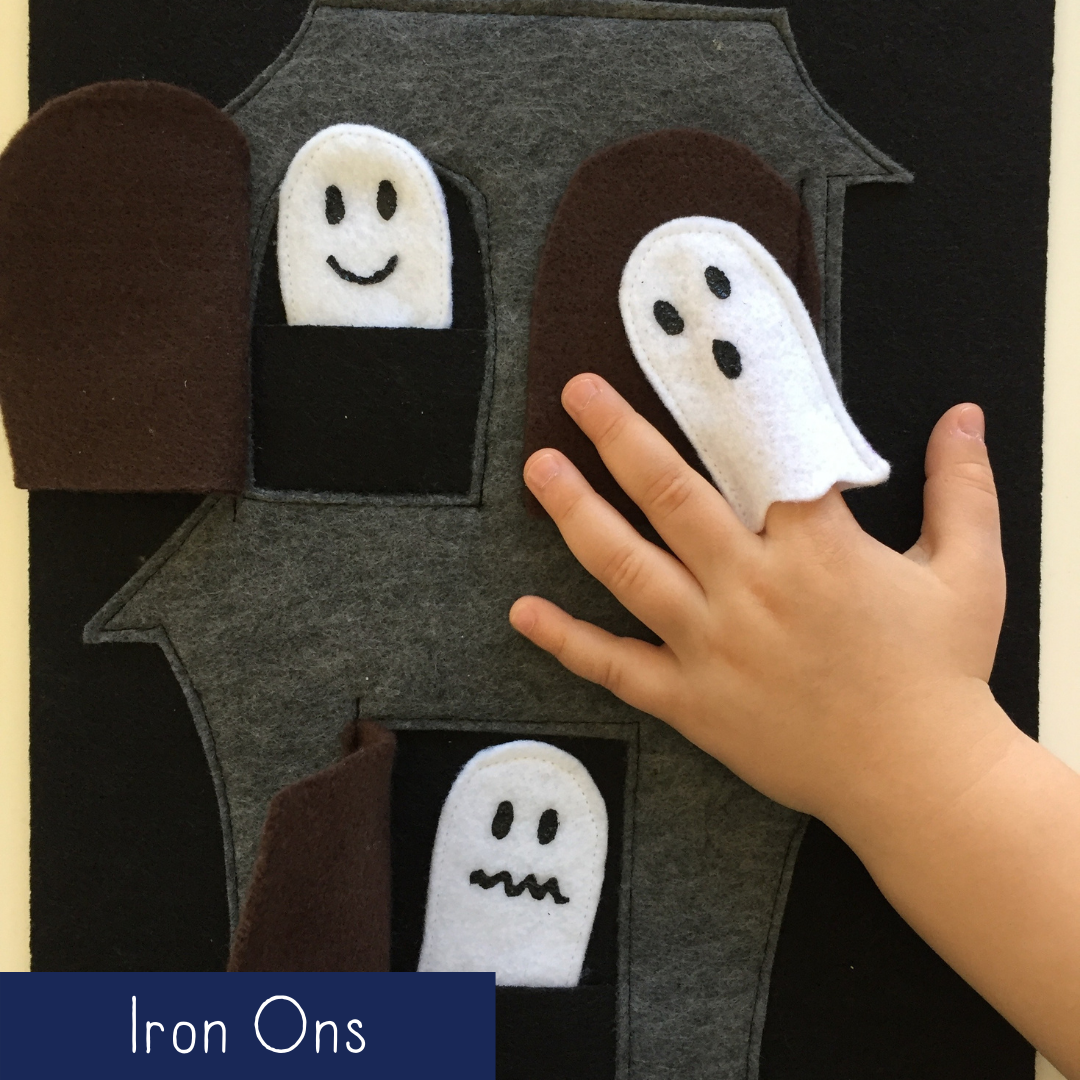 Haunted House with Finger Puppets - Iron Ons