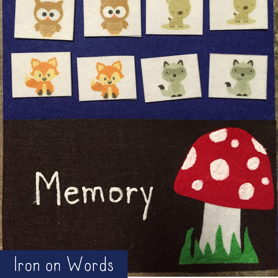 Woodland Memory Game - Iron On Words