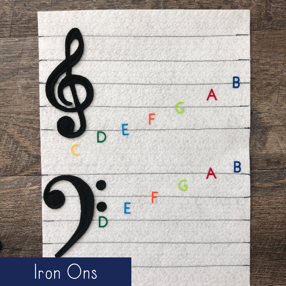 Music Notes Part 2 - Iron Ons