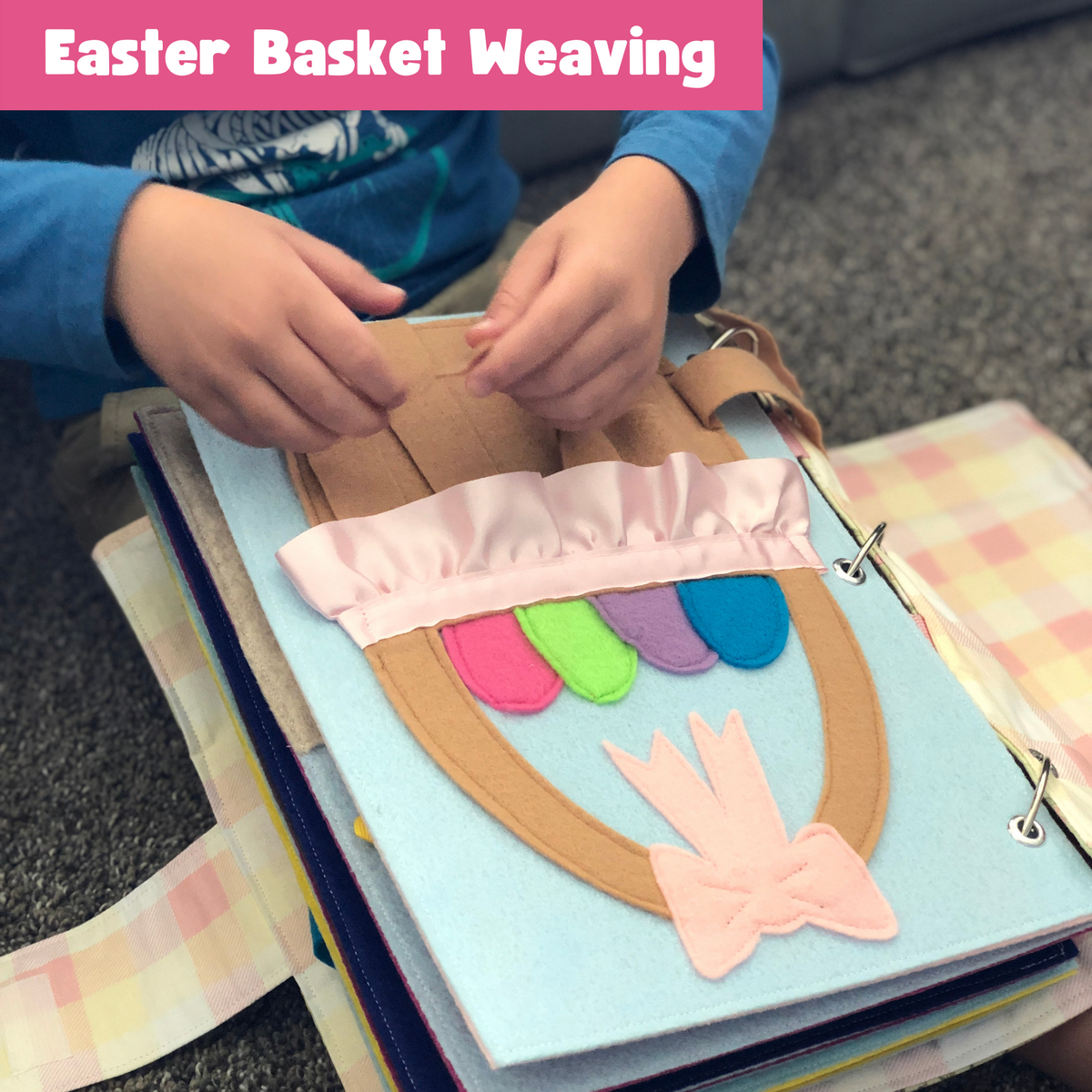 Easter Quiet Book Template and Instructions Bundle