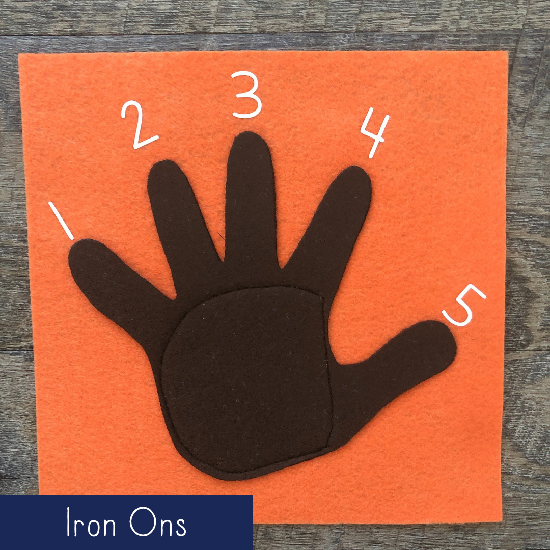 Counting Left Hand - Iron Ons