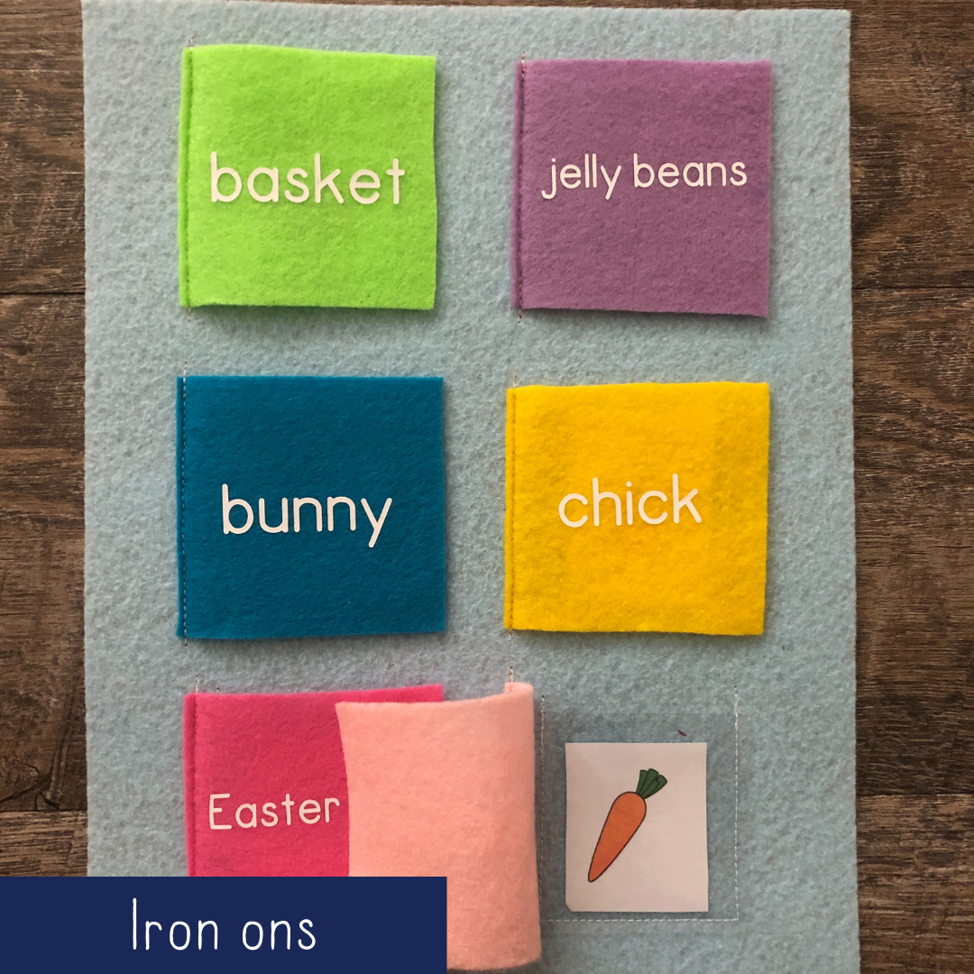 Easter Vocabulary - Iron Ons