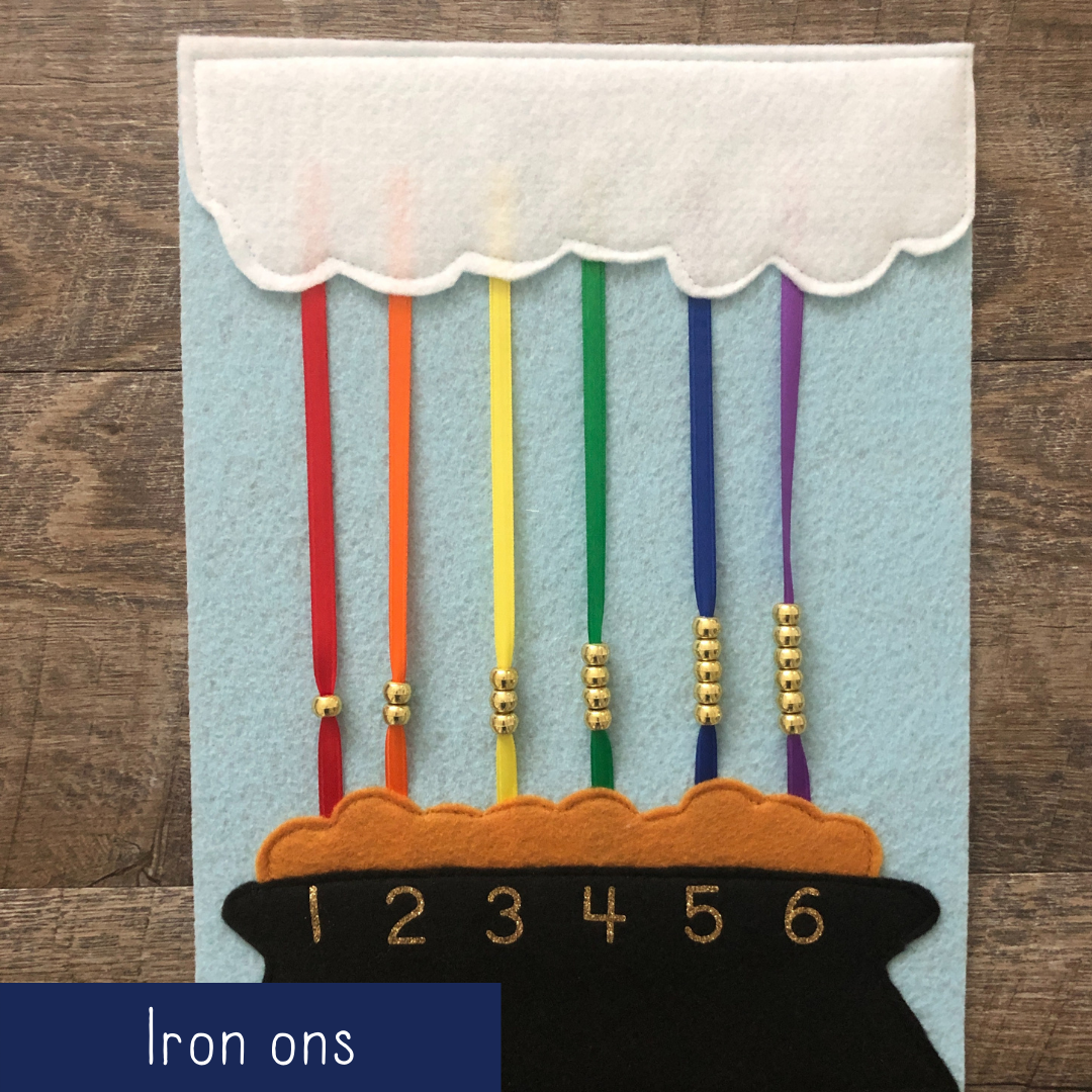 Pot of Gold Bead Counting - Iron Ons