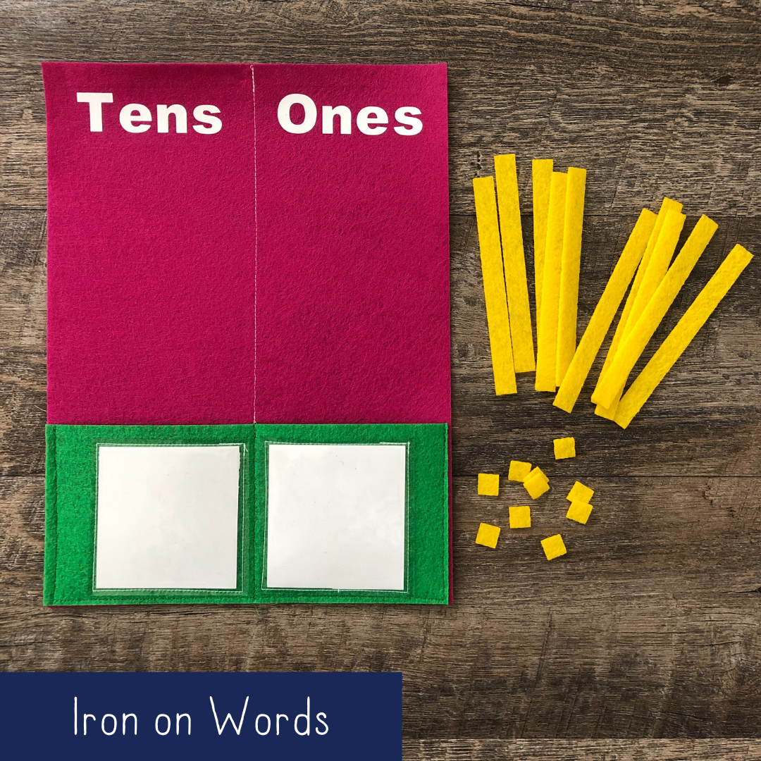 Tens and Ones - Iron On Words