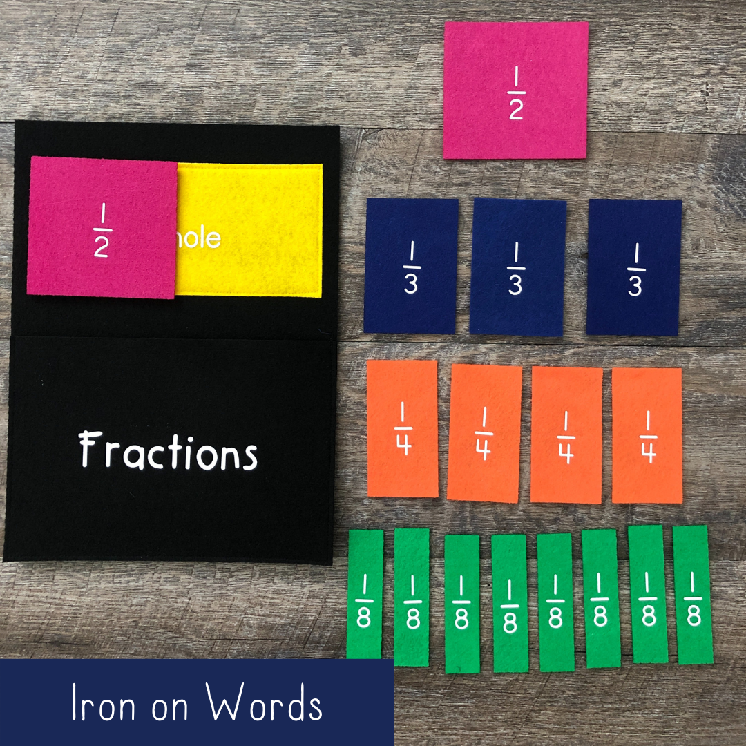 Fractions - Iron On Words