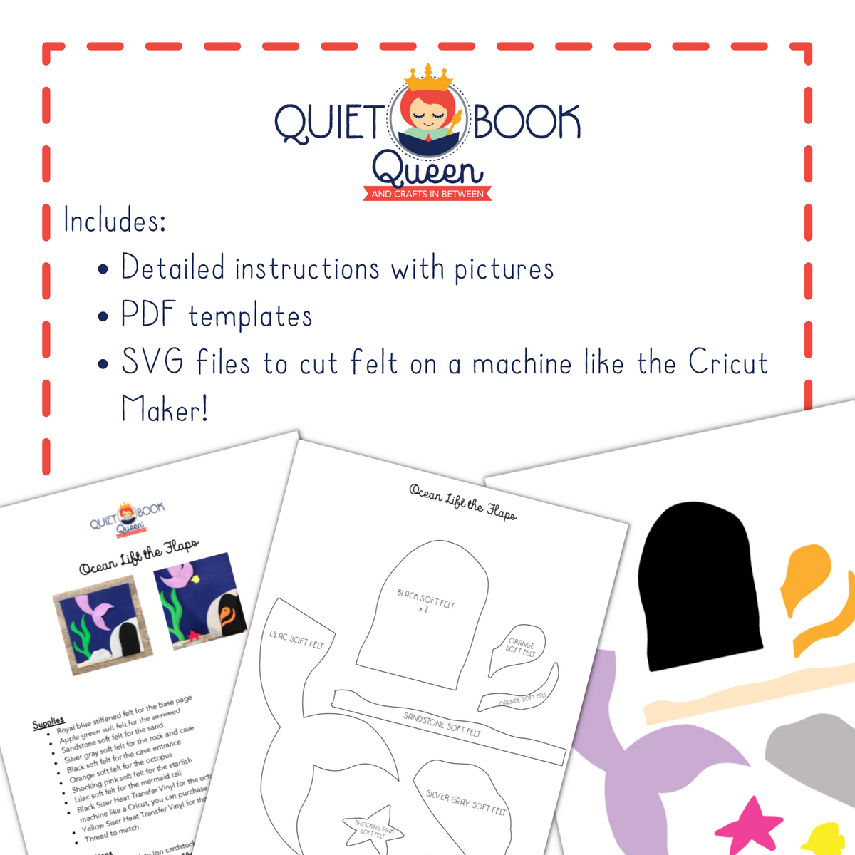 Travel/Toddler Quiet Book Set 2 Template and Instructions Bundle