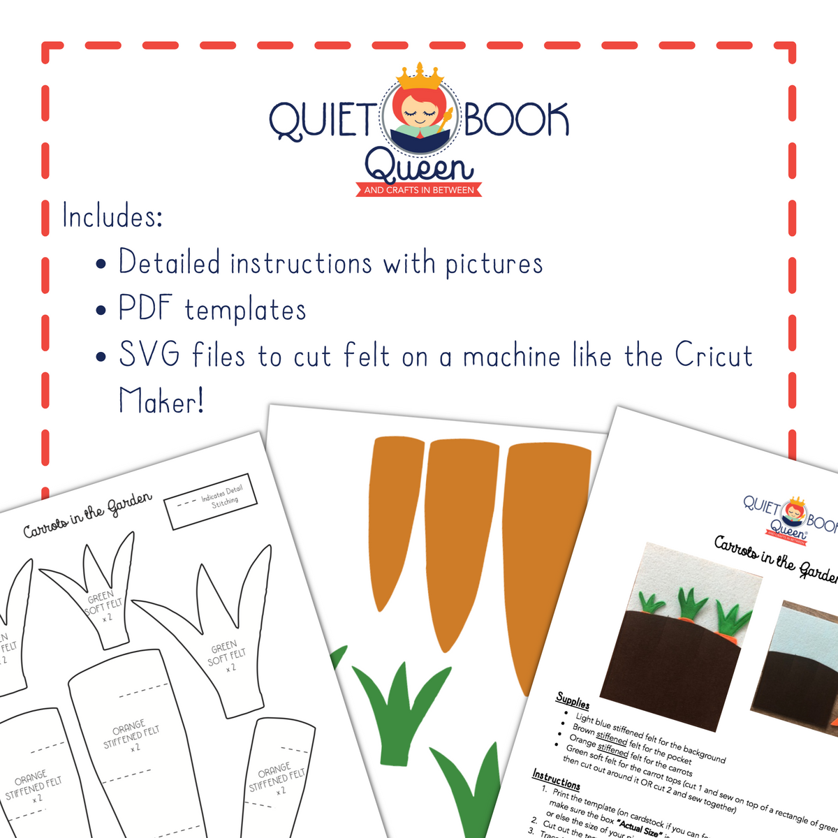 Easter Quiet Book Template and Instructions Bundle
