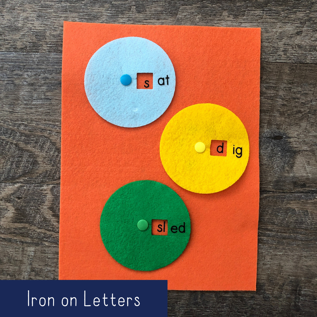 Beginning Sound Wheels - Iron On Letters