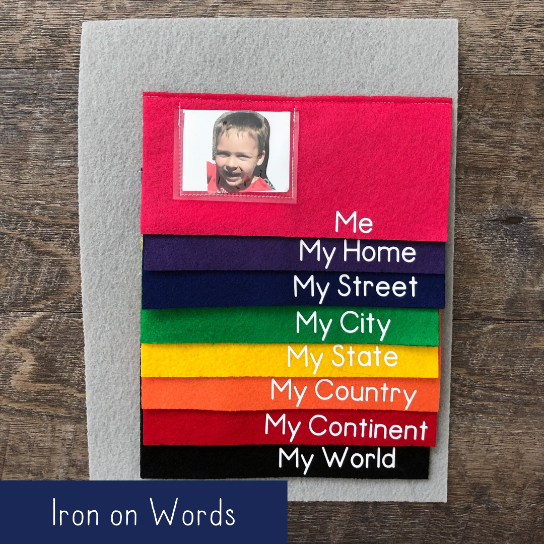 Me in My World - Iron On Words