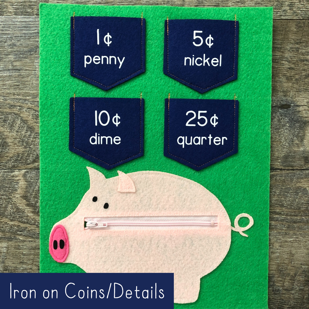 Sorting Coins - Iron Ons