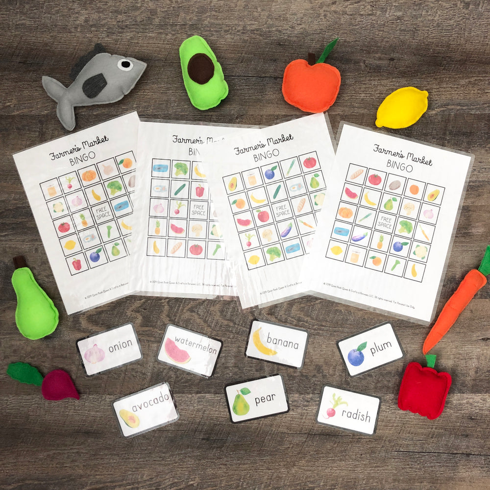 Farmer's Market Printable Learning Activity Bundle – Kailan Carr