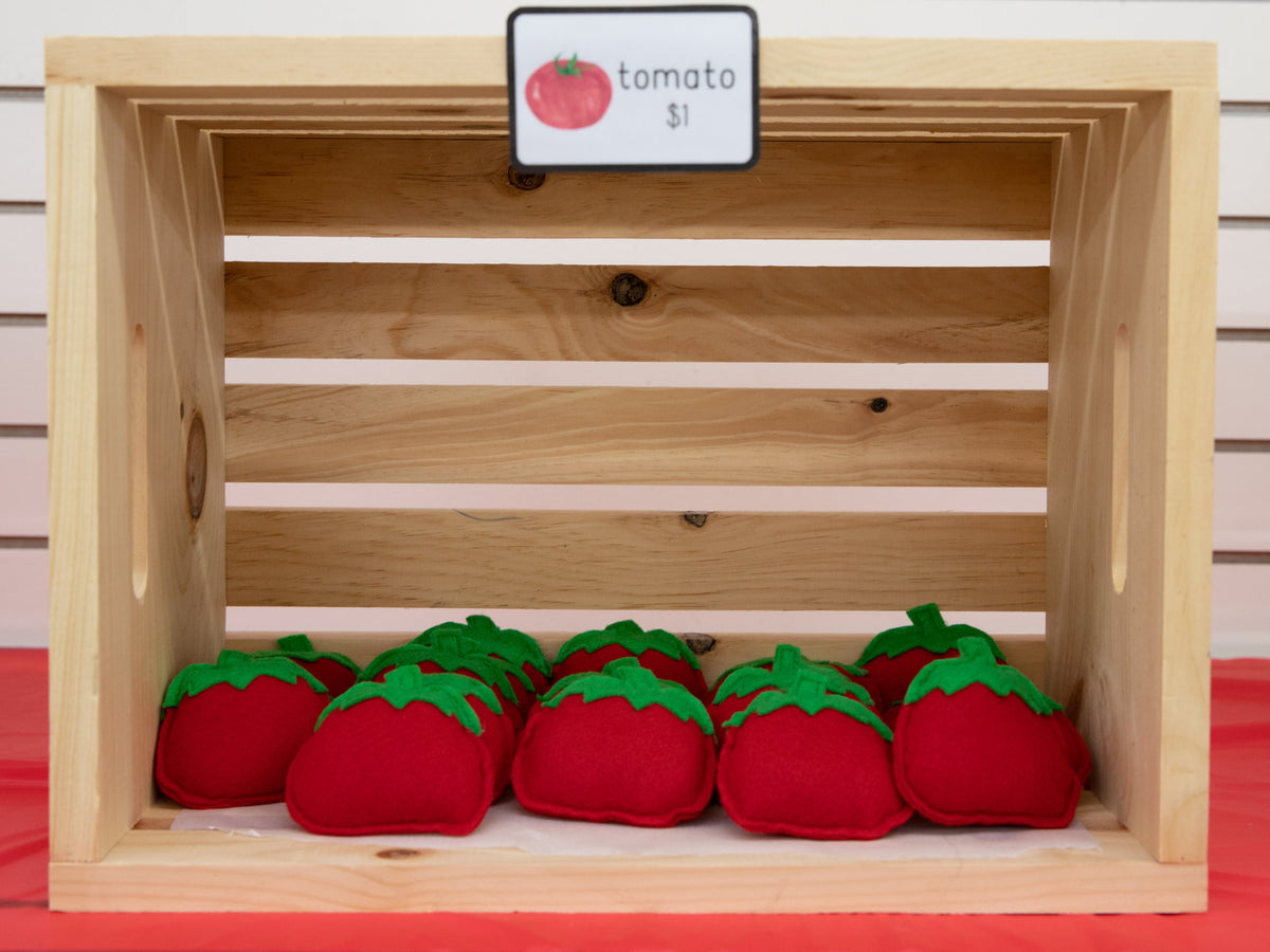 Tomato Felt Food Template and Instructions