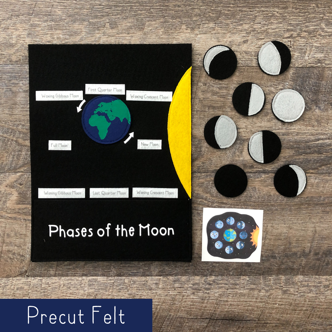 Phases of the Moon - Precut Felt