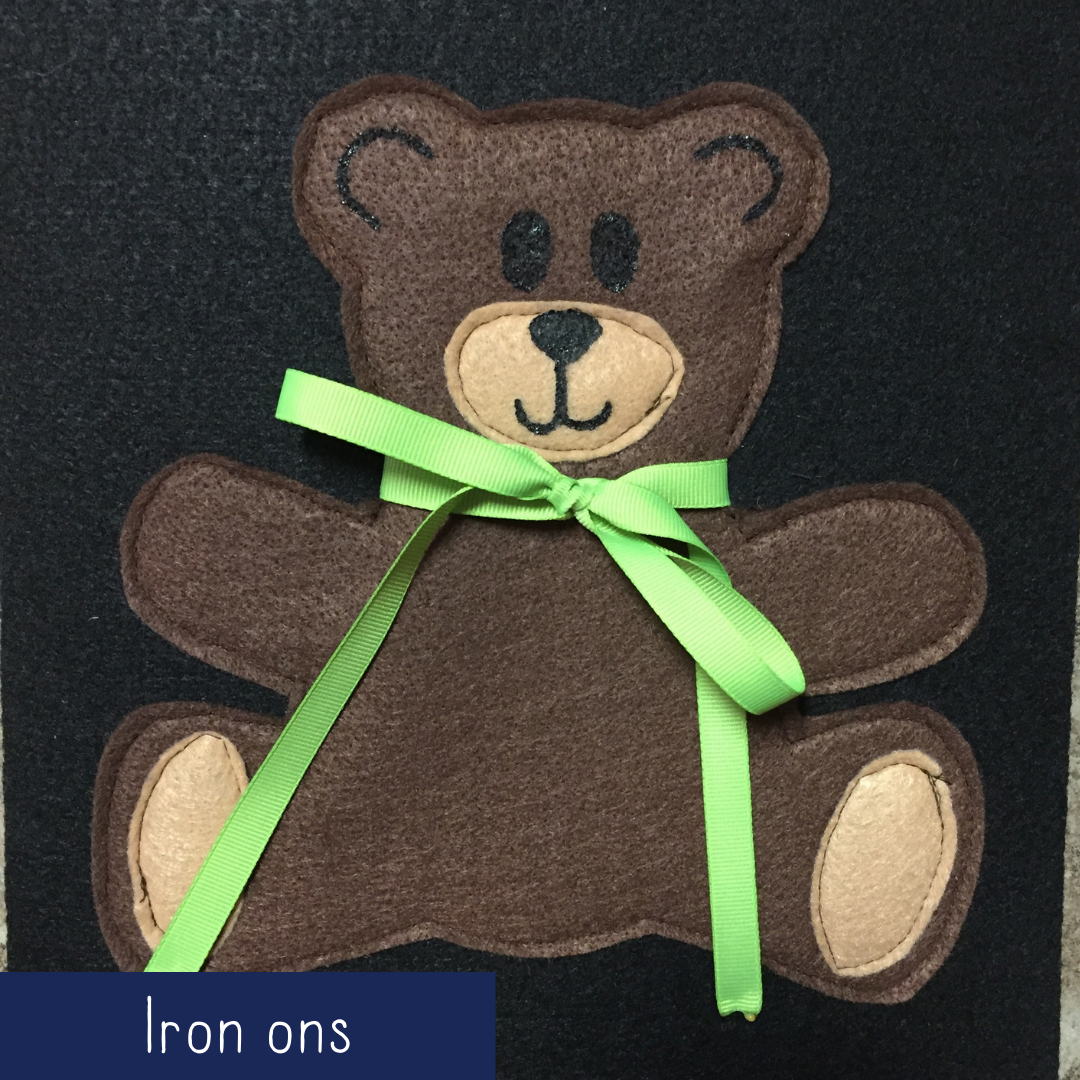 Teddy Bear with Bow - Iron On