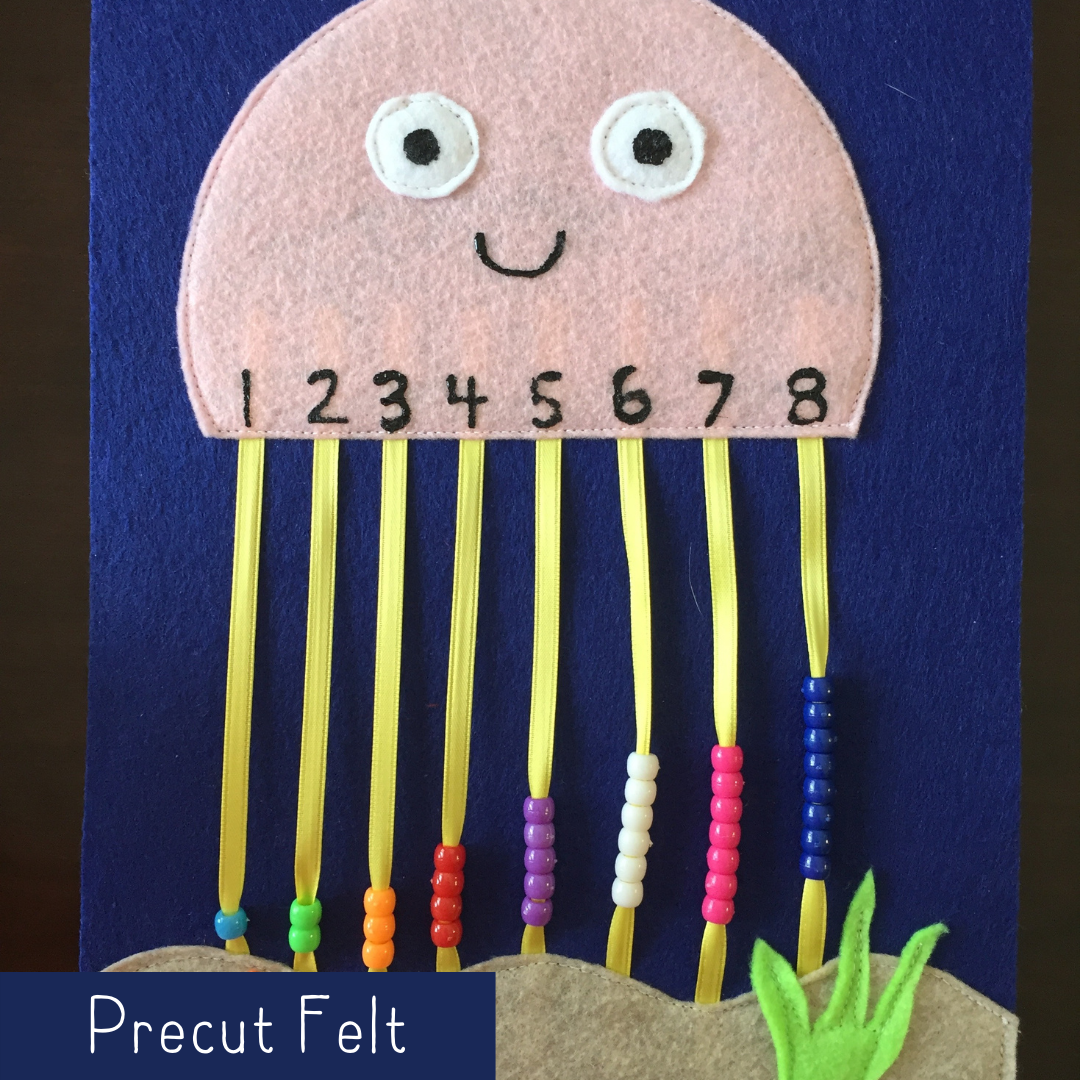 Octopus Bead Counting - Precut Felt